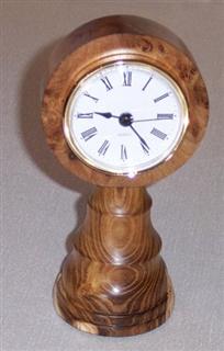 Laburnam clock by Syd Weatherley